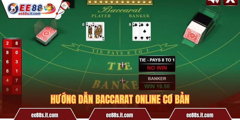 Hướng dẫn Baccarat online cơ bản