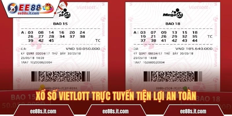 Xổ số Vietlott trực tuyến tiện lợi an toàn